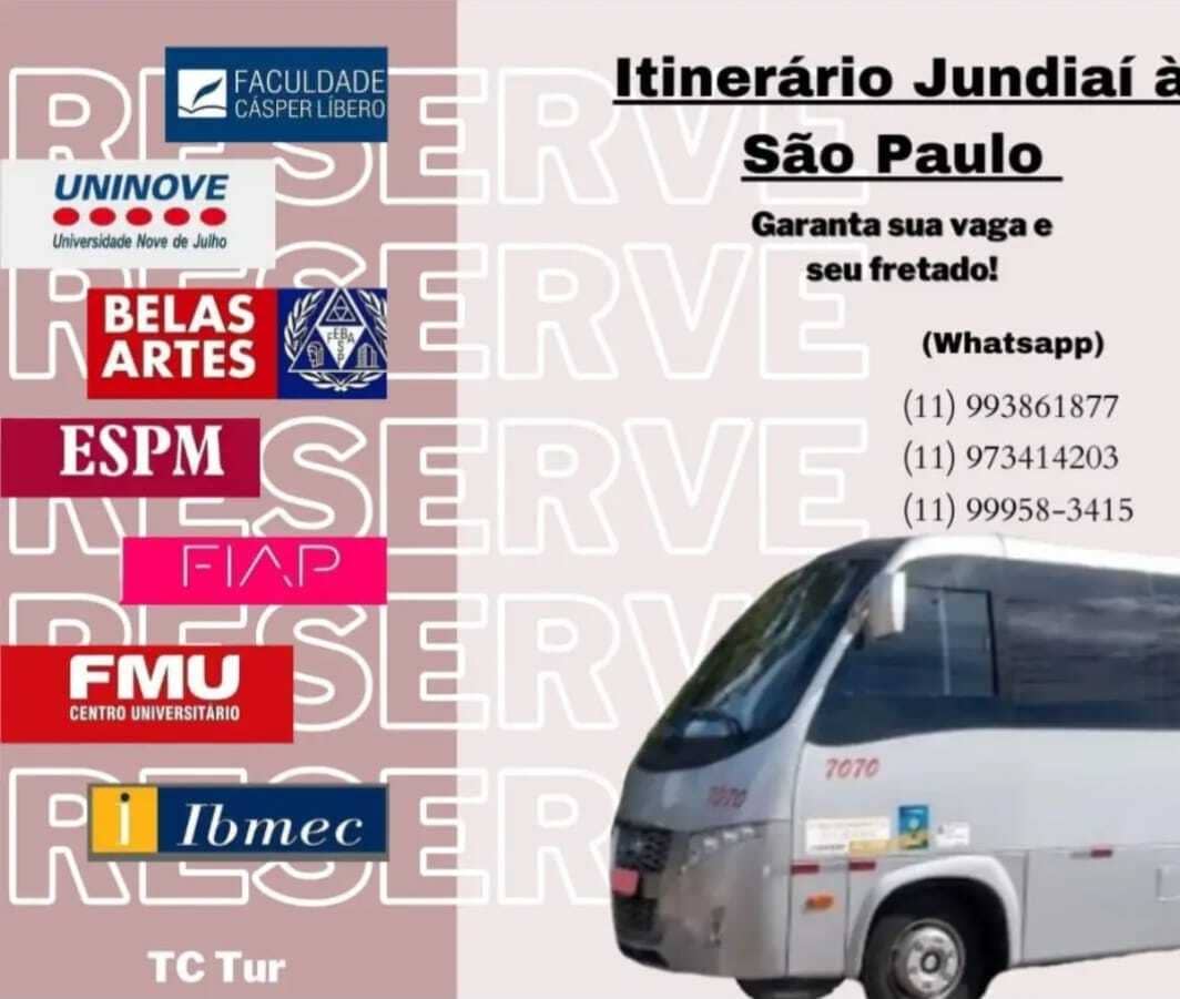 Transporte de Jundiaí a FECAP